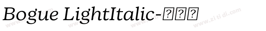Bogue LightItalic字体转换 Bogue LightItalic字体转换